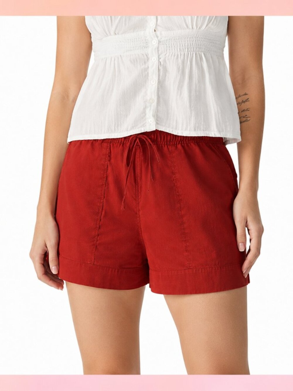 Bold Red Satin Shorts | Comfy & Chic
